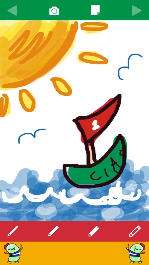 お絵描き画面